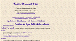 Desktop Screenshot of collier-universel.com