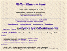 Tablet Screenshot of collier-universel.com